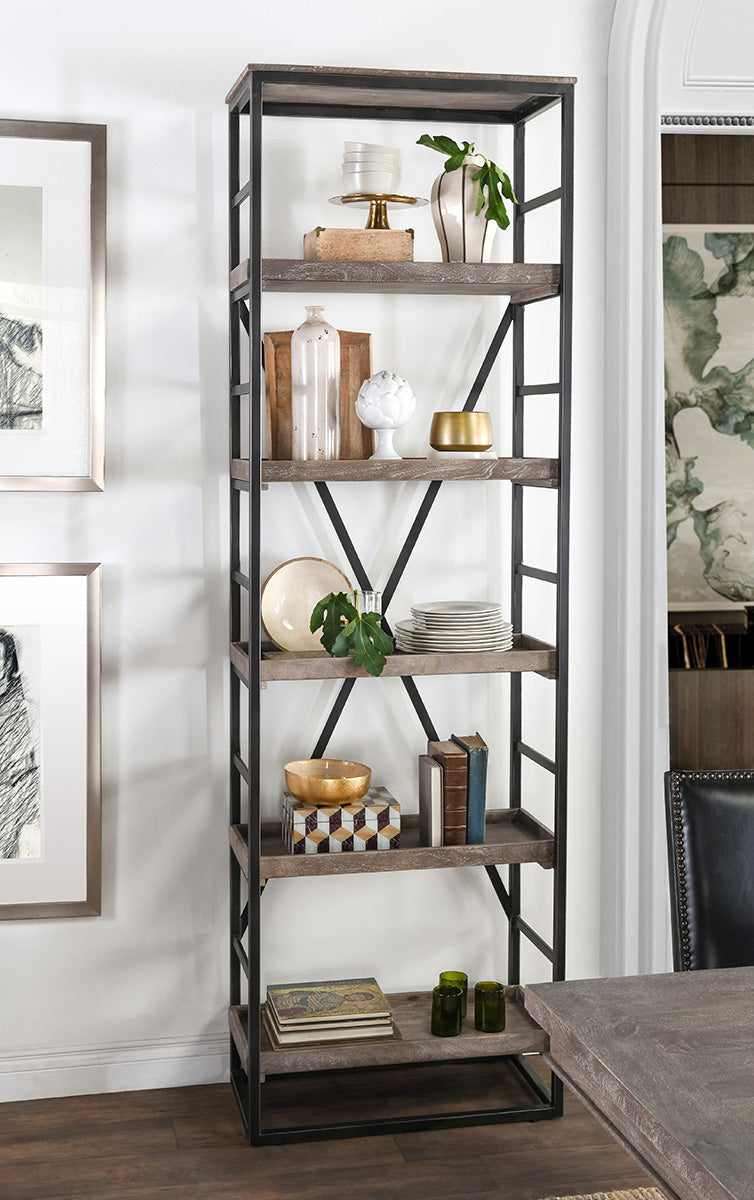 Evan Brown Bookshelf by Classic Home at Eve Furniture
