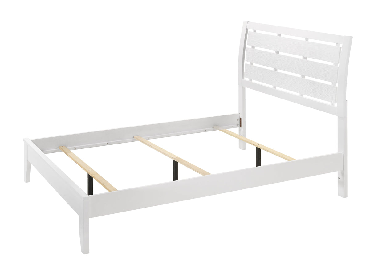Evan White Full Panel Bed by Crown Mark at Eve Furniture