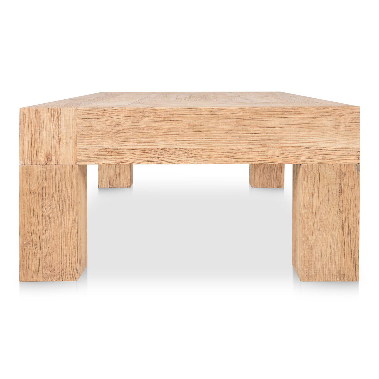 Evander Aged Oak Rectangle Coffee Table by MOES at Eve Furniture