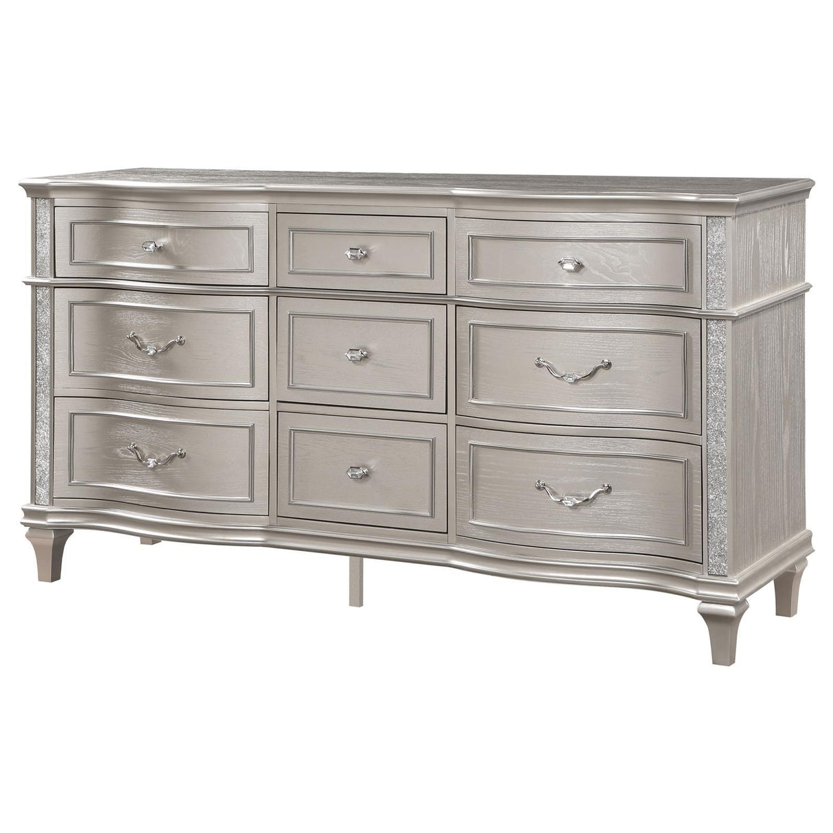 Evangeline Silver Oak 9-Drawer Dresser by Coaster at Eve Furniture