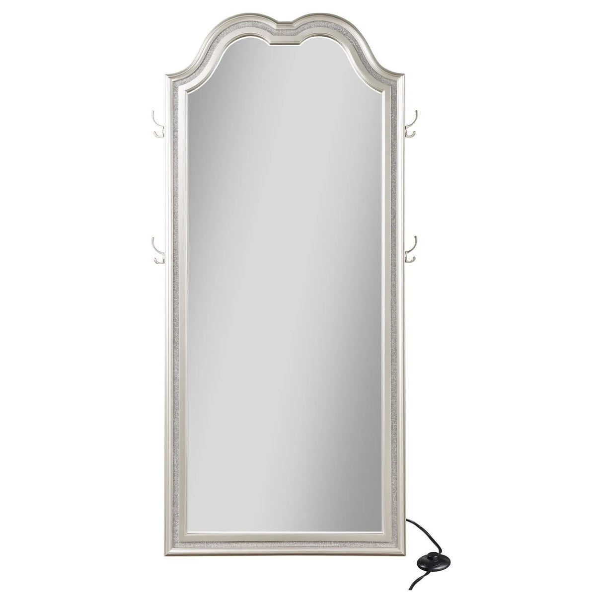 Evangeline Silver Oak Full Length LED Floor Mirror by Coaster at Eve Furniture