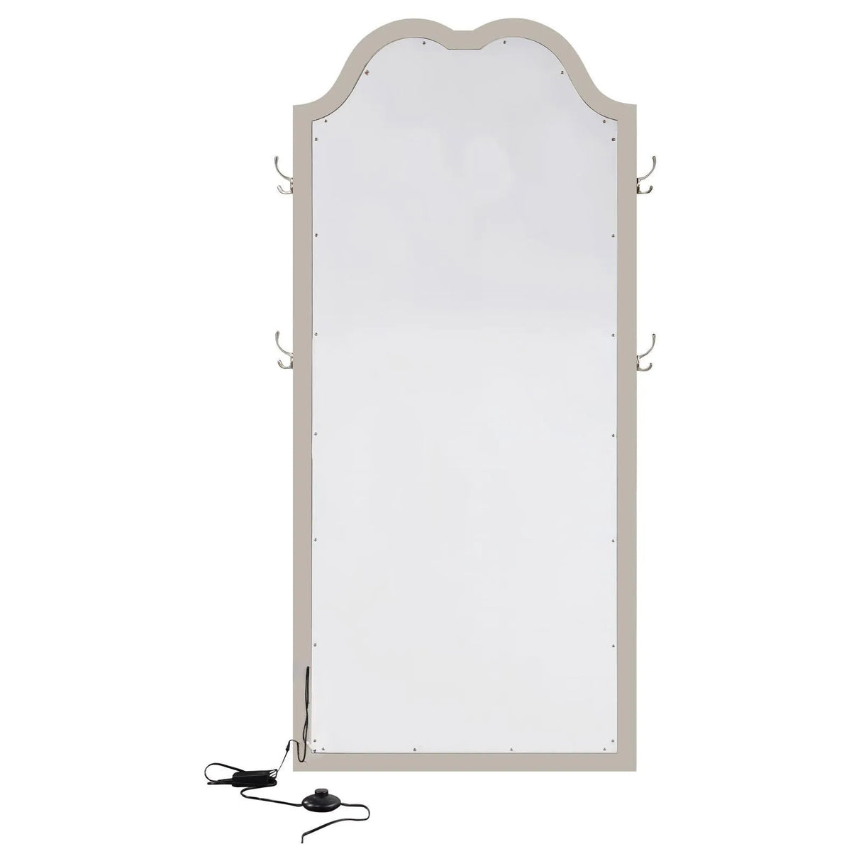 Evangeline Silver Oak Full Length LED Floor Mirror by Coaster at Eve Furniture