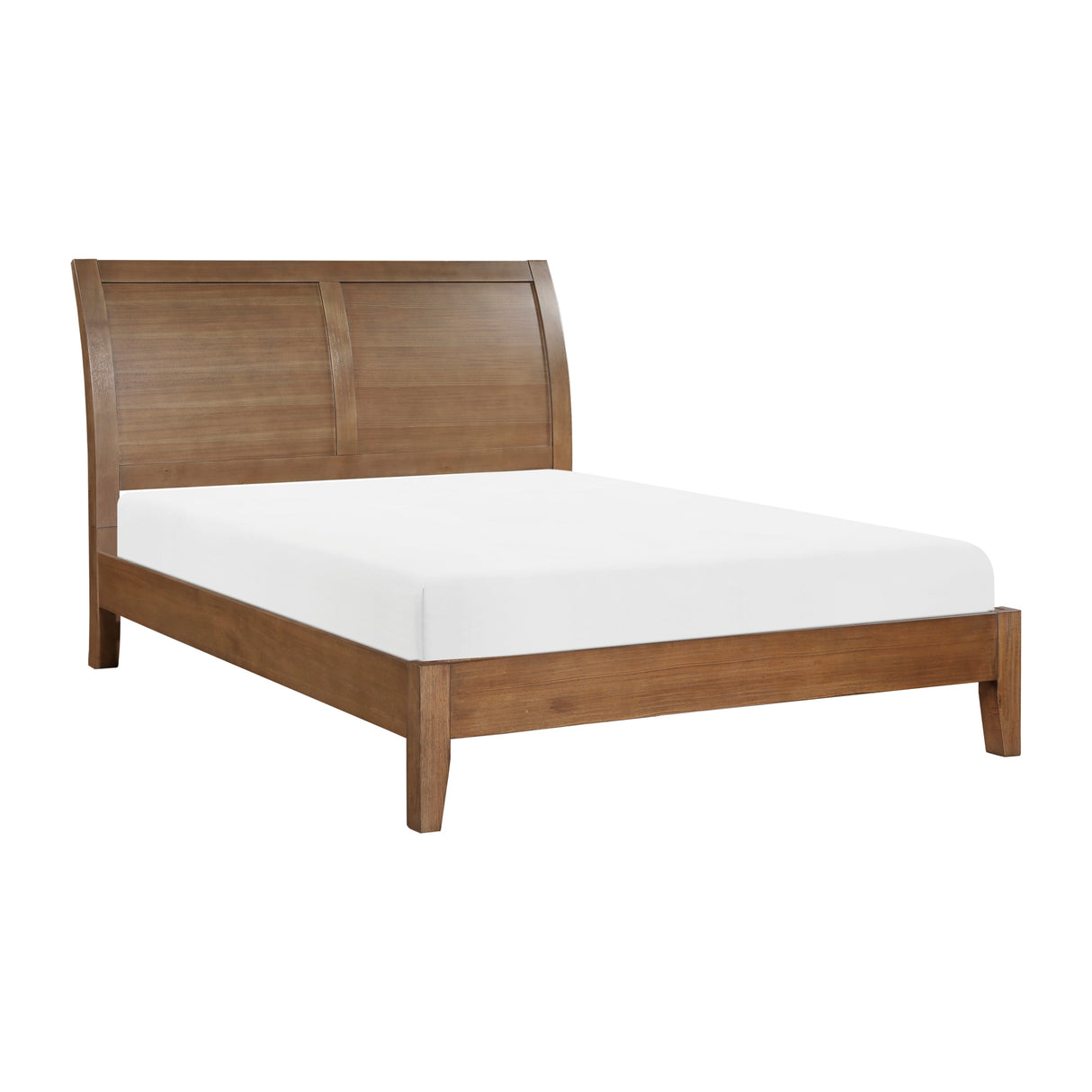 Evans Wire Brushed Light Brown California King Platform Bed by Homelegance at Eve Furniture