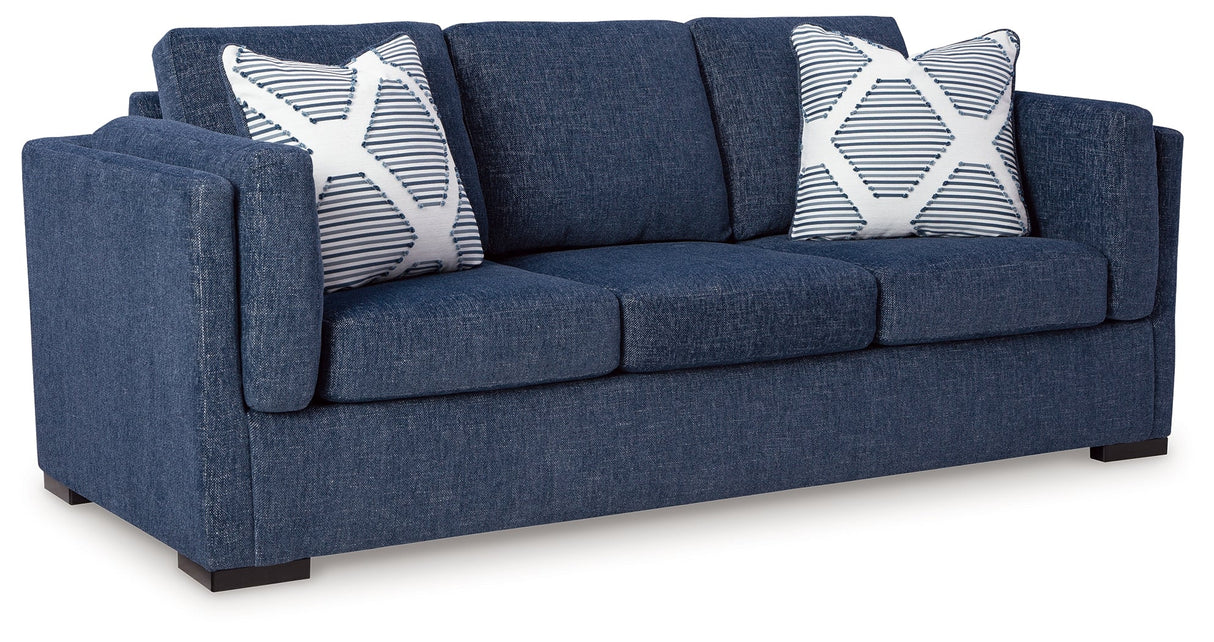 Evansley Navy Sofa and Loveseat by Ashley at Eve Furniture