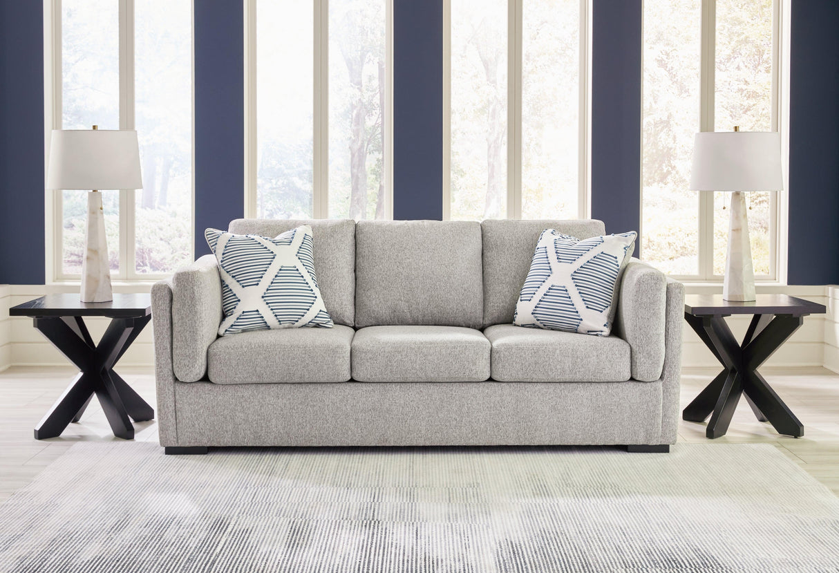 Evansley Pewter Sofa by Ashley at Eve Furniture