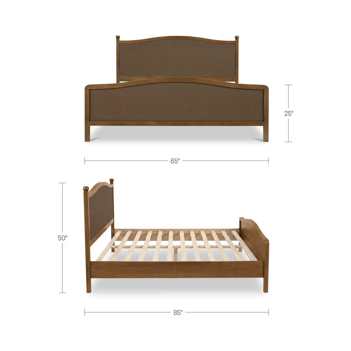 Eve Brown Queen Bed by MOES at Eve Furniture