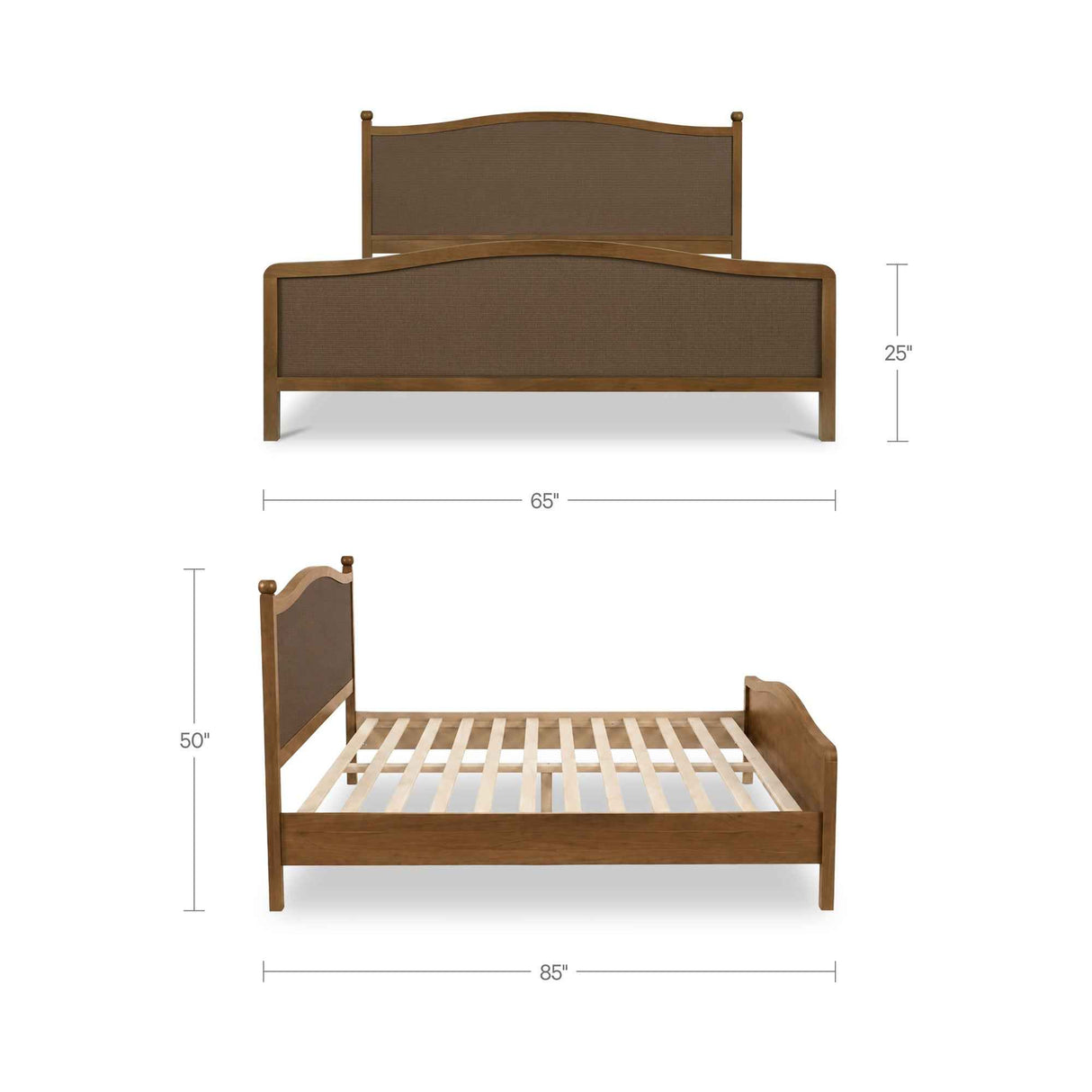 Eve Brown Queen Bed