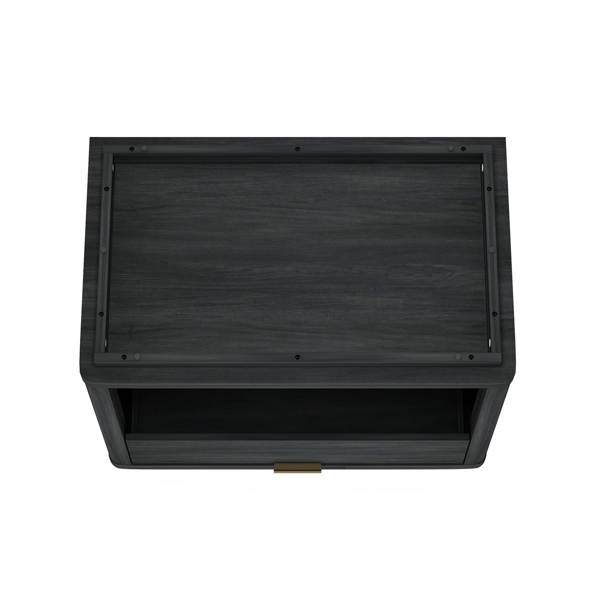 Evelyn 32" Nightstand 2.0 in Charcoal Grey by Manhattan Comfort at Eve Furniture