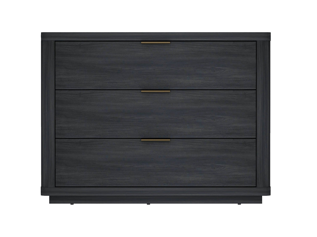 Evelyn 32" Nightstand 4.0 in Charcoal Grey by Manhattan Comfort at Eve Furniture