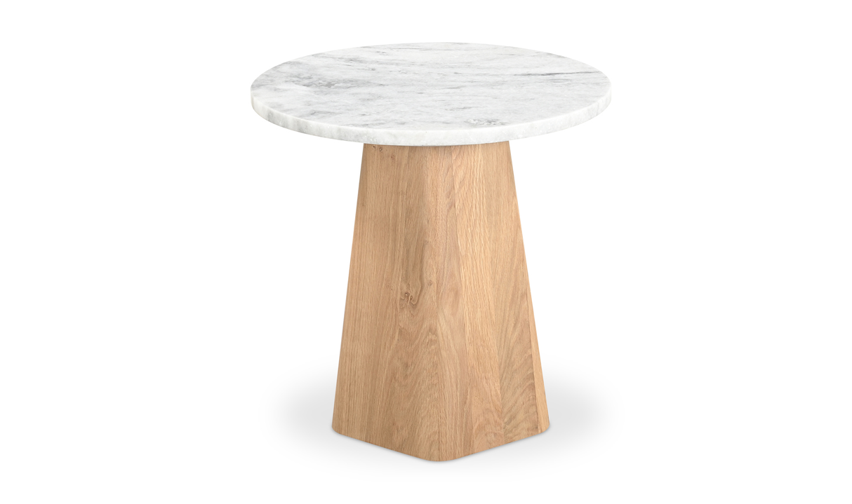 Evelyn Accent Table Ashen Grey Matrix Marble by Moe's Home at Eve Furniture