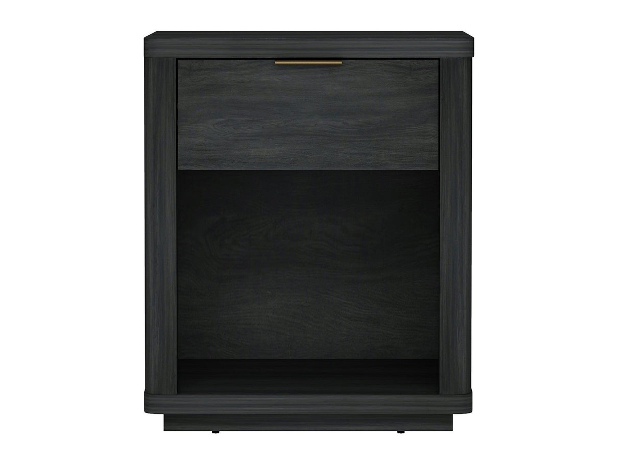 Evelyn Nightstand in Charcoal Grey by Manhattan Comfort at Eve Furniture