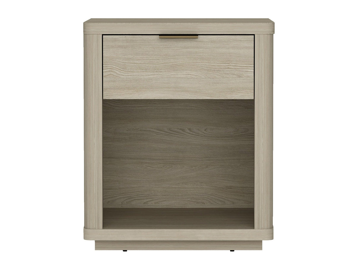 Evelyn Nightstand in Natural by Manhattan Comfort at Eve Furniture