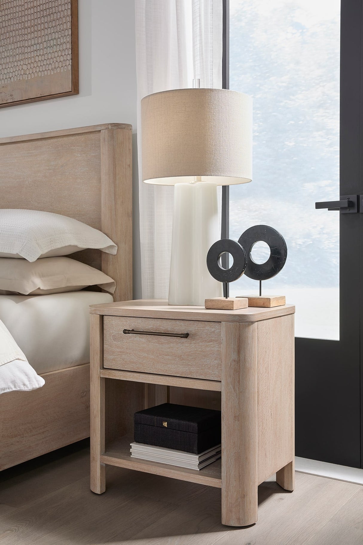 Evelyn Saltwood 1-Drawer Nightstand