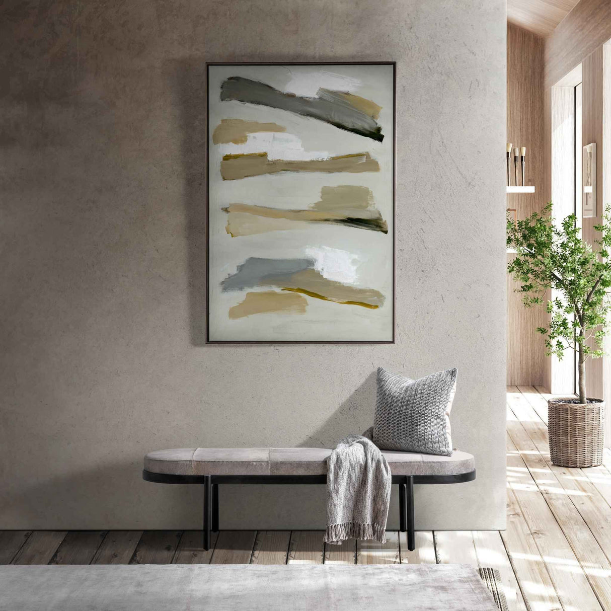 Evelyn Sparrow Gray Accent Bench by Classic Home at Eve Furniture