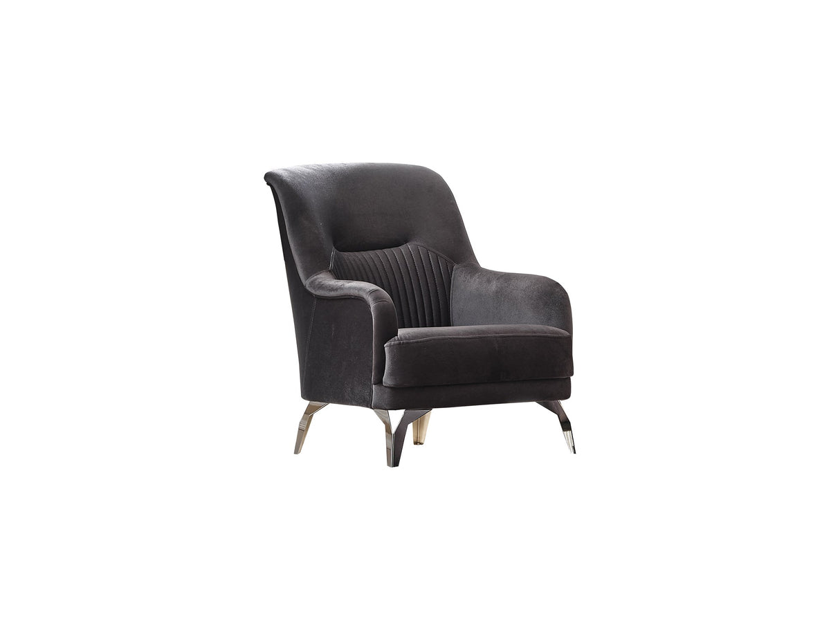 Everest Chair Grey Light Grey by Furnia at Eve Furniture