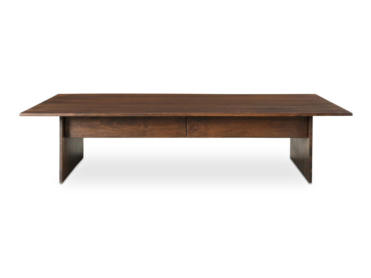 Everett Dark Brown Coffee Table by MOES at Eve Furniture