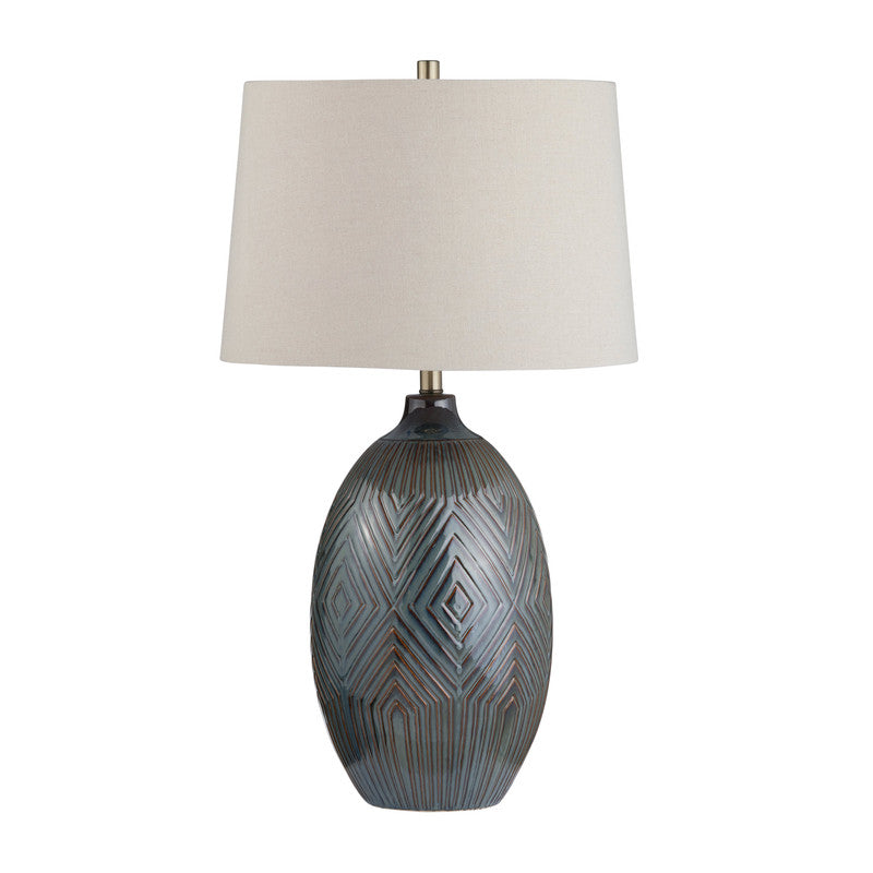 Everett Green/Brown Table Lamp by Crestview at Eve Furniture