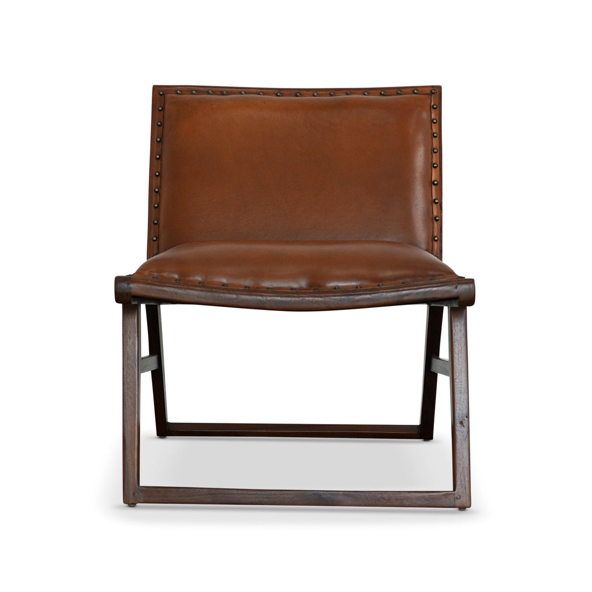 Everett Tan Leather Lounge Chair by Ashcroft Furniture at Eve Furniture