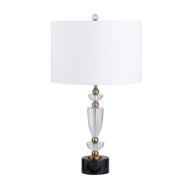Everglen Black/White Table Lamp (Set of 2) by Crestview at Eve Furniture