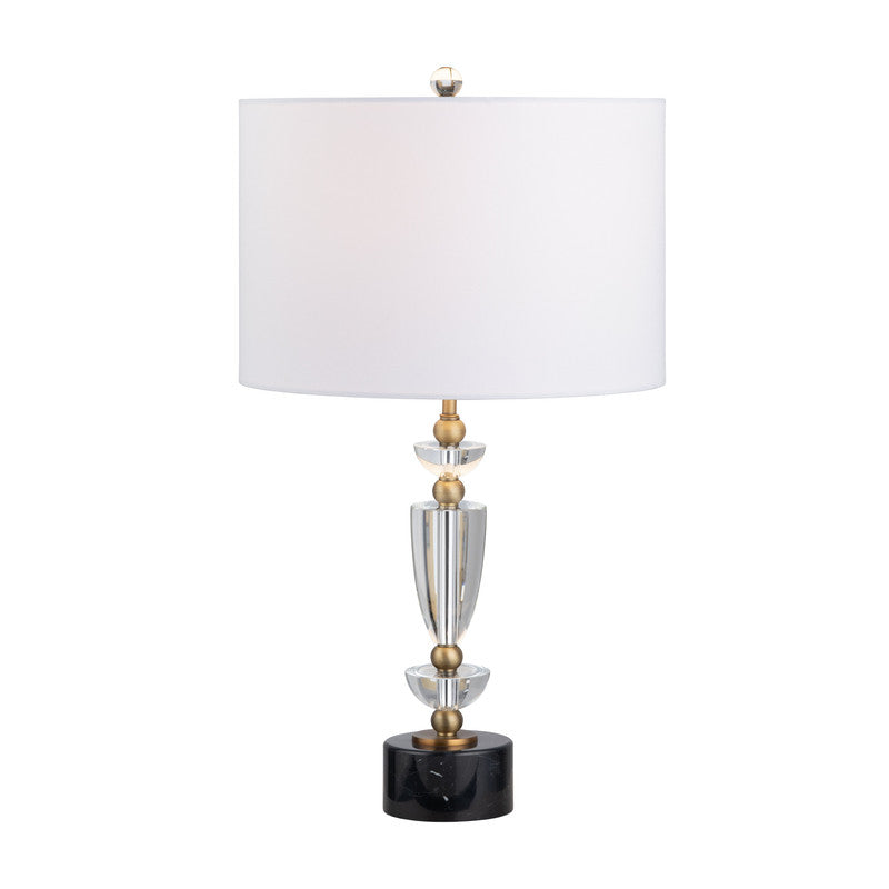 Everglen Black/White Table Lamp (Set of 2) by Crestview at Eve Furniture