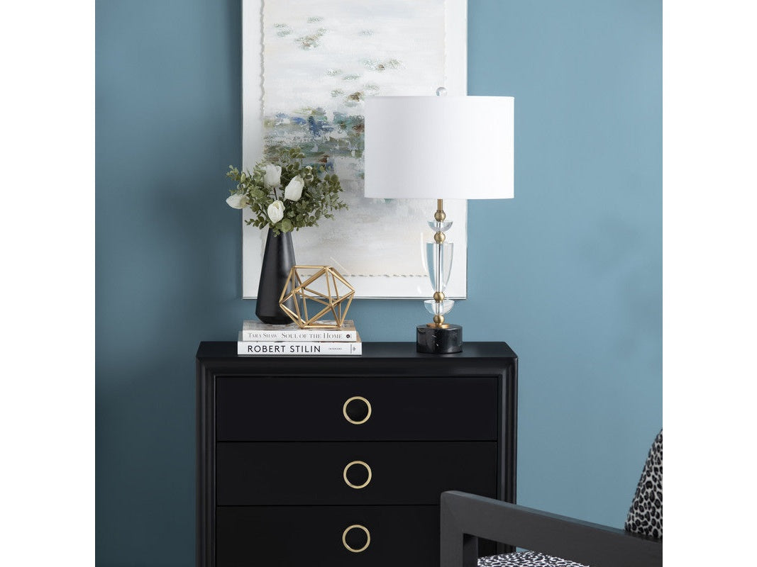Everglen Black/White Table Lamp (Set of 2) by Crestview at Eve Furniture