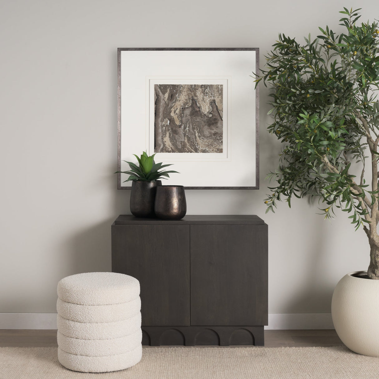 Evergreen Bark by Studio M a handmade Original Framed Artwork under Glass by Mercana at Eve Furniture