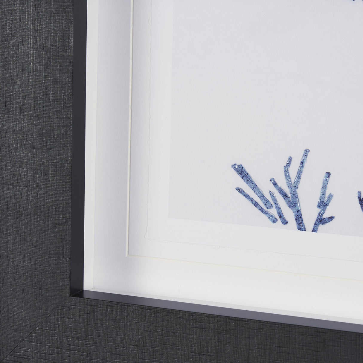Evergreen Branches II by Mercana Studio a Hand Embellished Framed Art Print Matted under Glass by Mercana at Eve Furniture