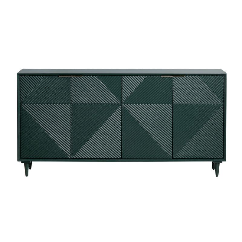 Evergreen Green Four Door Sideboard by Crestview at Eve Furniture