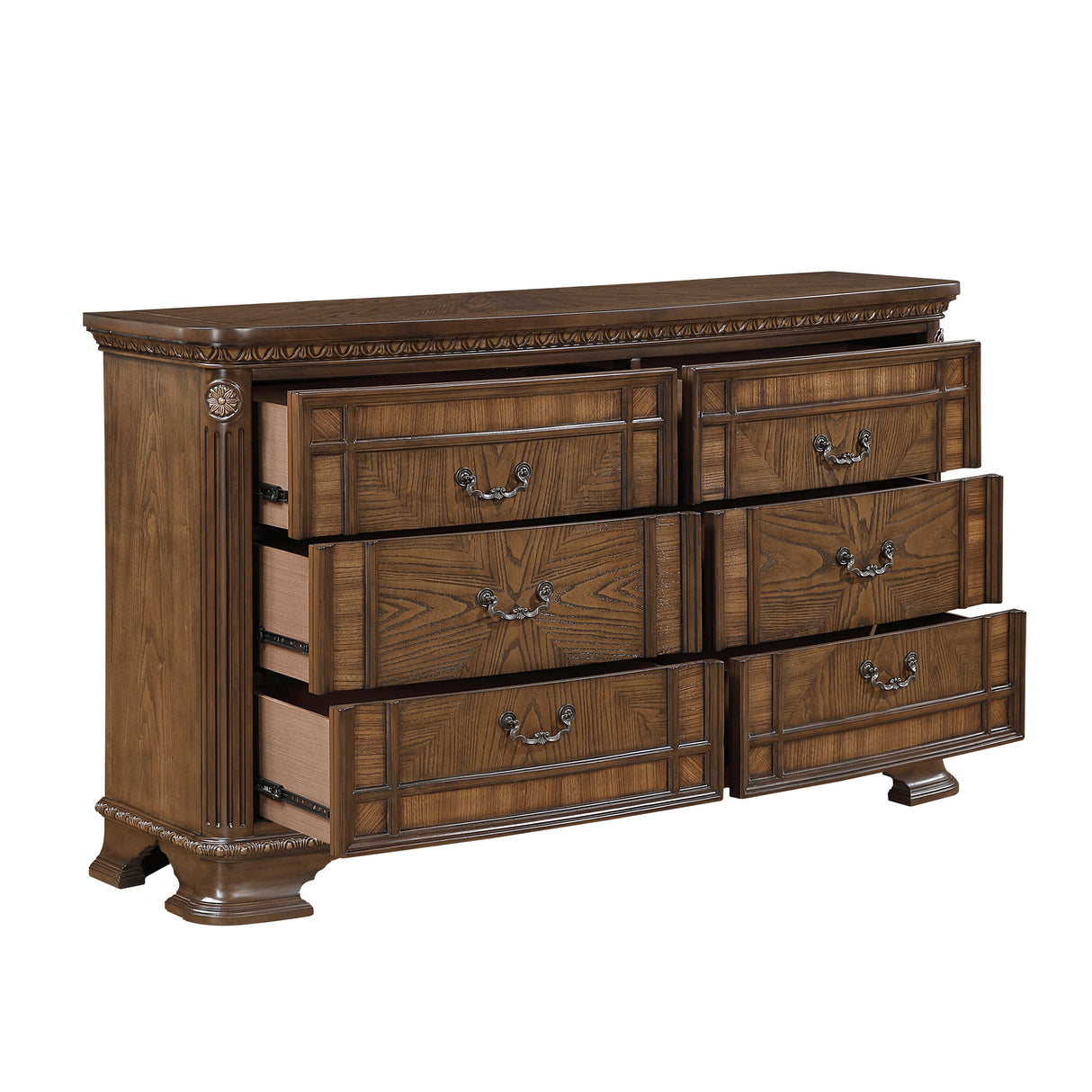 Everleigh Brown Dresser by Homelegance at Eve Furniture