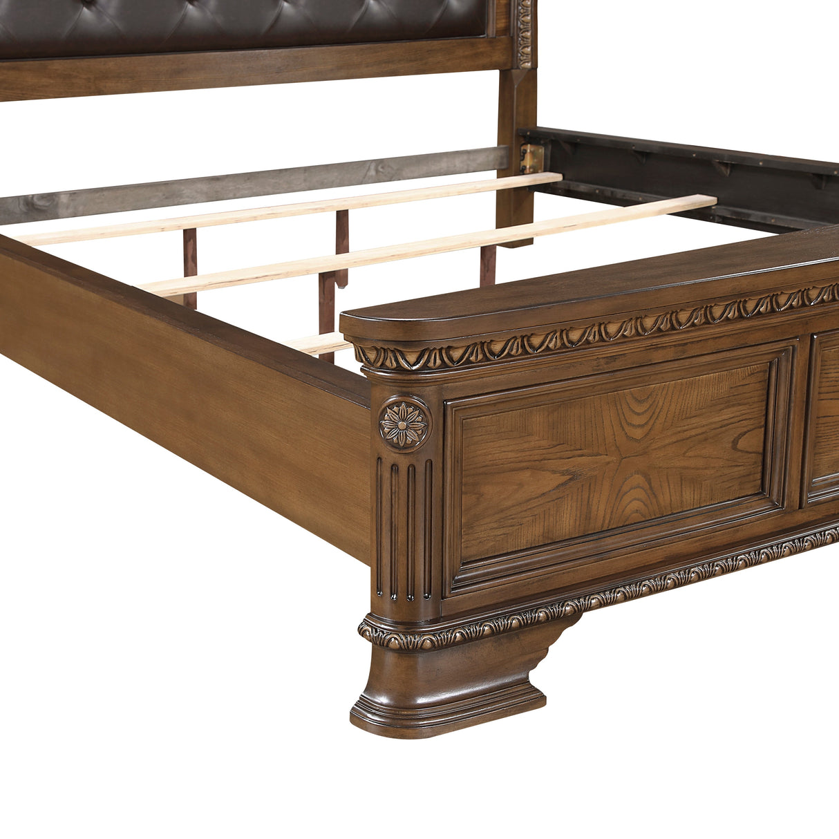 Everleigh Brown Eastern King Bed by Homelegance at Eve Furniture