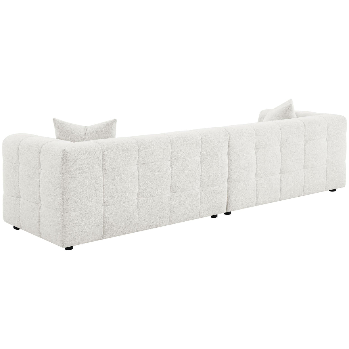 Everly Off White Boucle Extra Long Sofa by Coaster at Eve Furniture