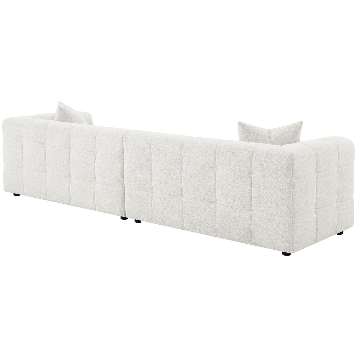 Everly Off White Boucle Extra Long Sofa by Coaster at Eve Furniture