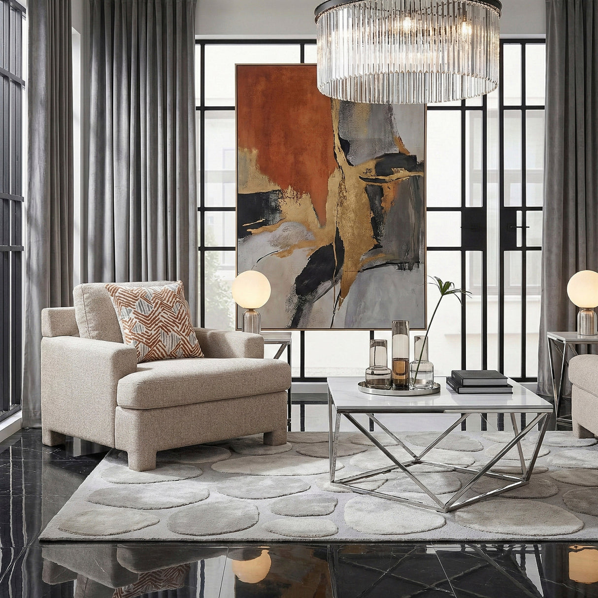 Everly Taupe Chair by Homelegance at Eve Furniture
