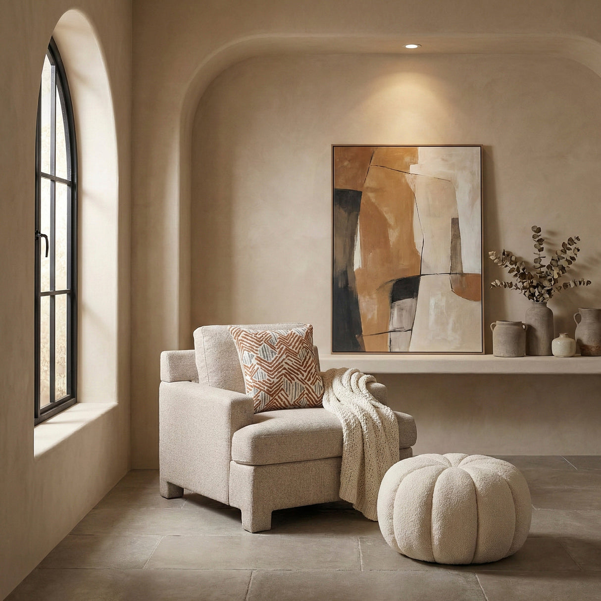 Everly Taupe Chair by Homelegance at Eve Furniture