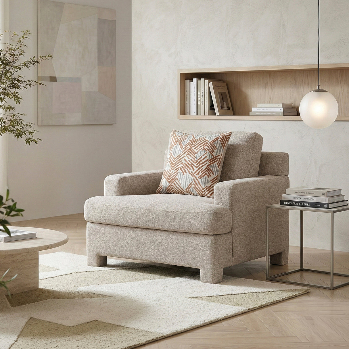 Everly Taupe Chair by Homelegance at Eve Furniture