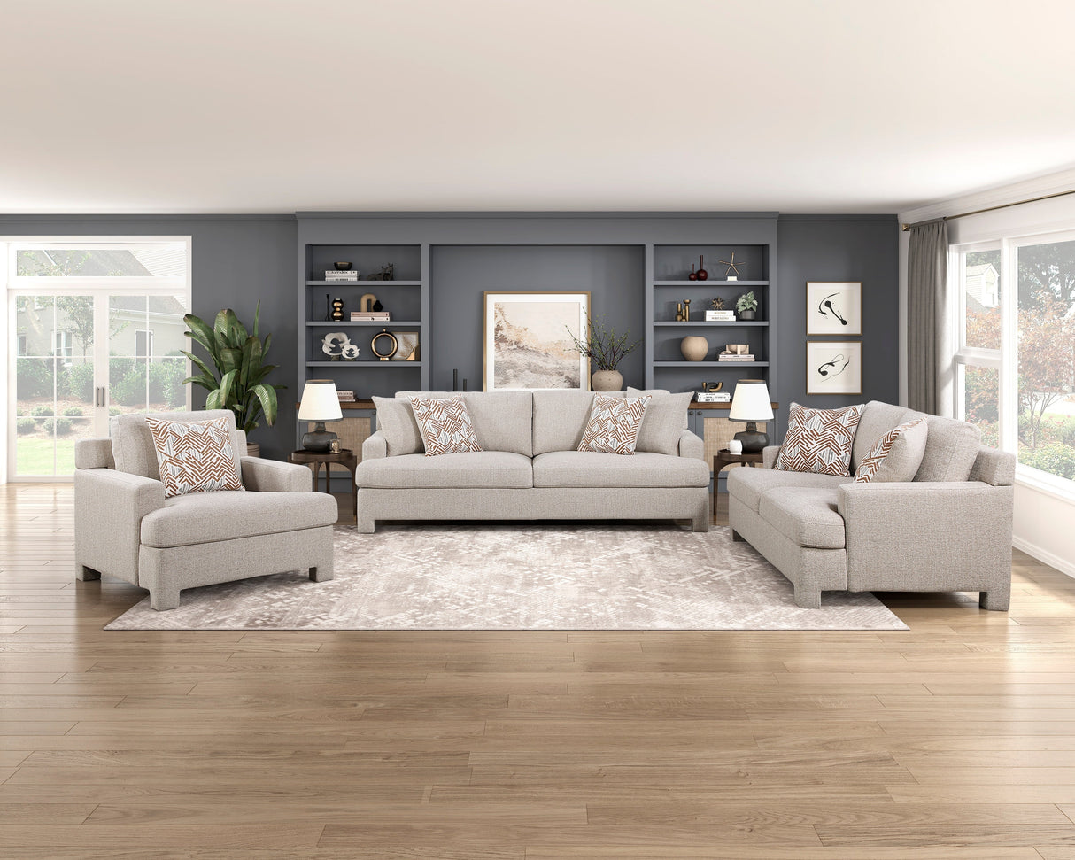Everly Taupe Chair by Homelegance at Eve Furniture