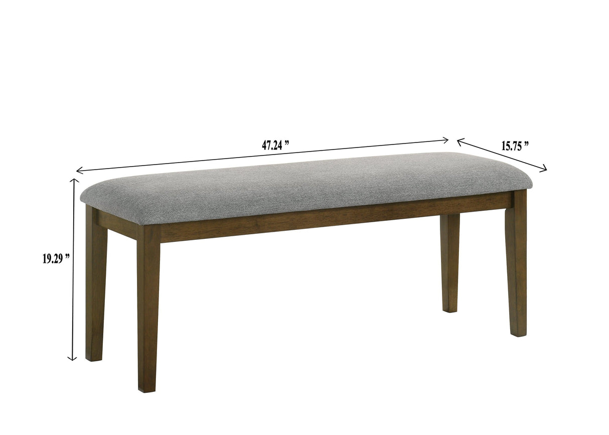 Everly Brown Bench by Crown Mark at Eve Furniture