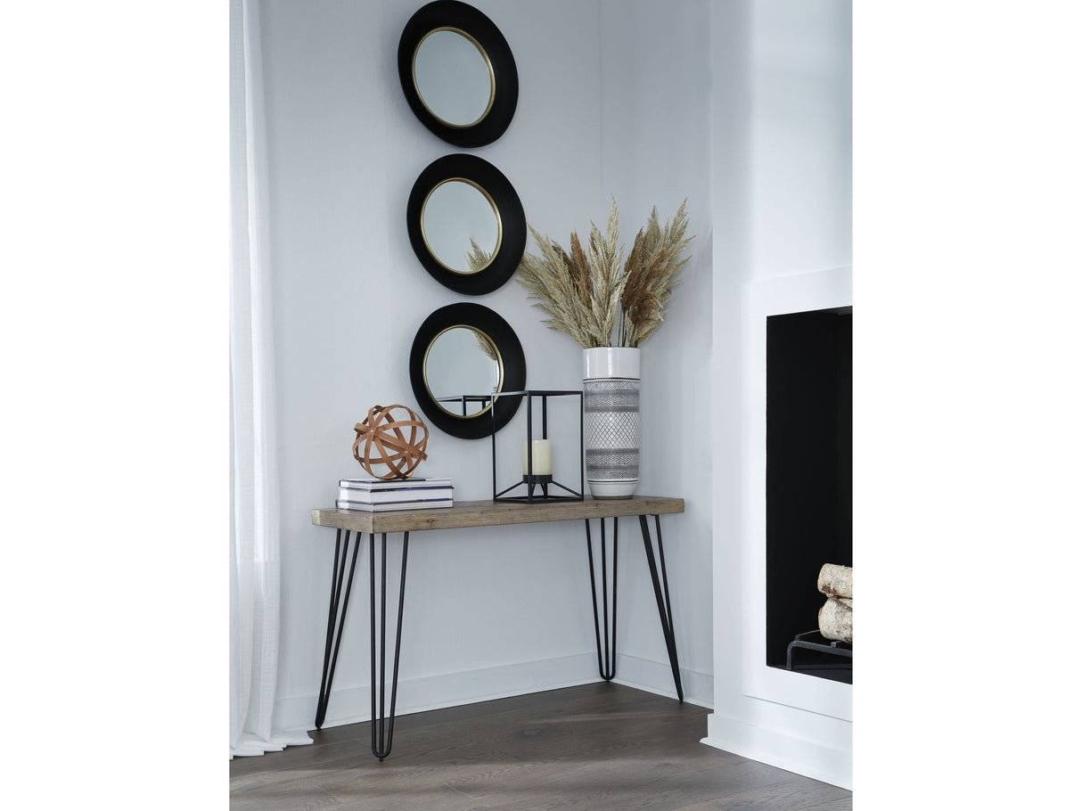 Everson Solid Fir Console Table in Sand Dollar by Modus Furniture at Eve Furniture