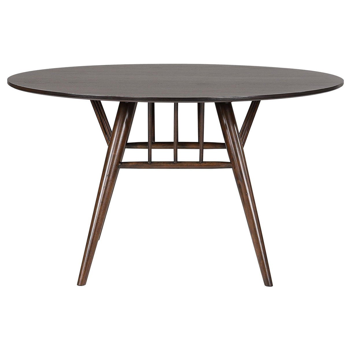 Everton Walnut 5-Piece Round 54-inch Dining Set by Coaster at Eve Furniture