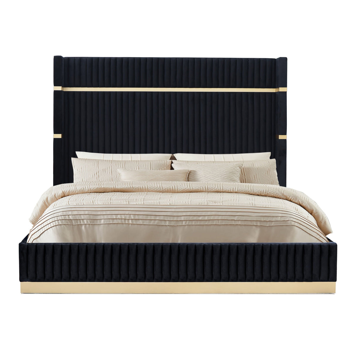 Evon Black Queen Bed by New Era Innovations at Eve Furniture