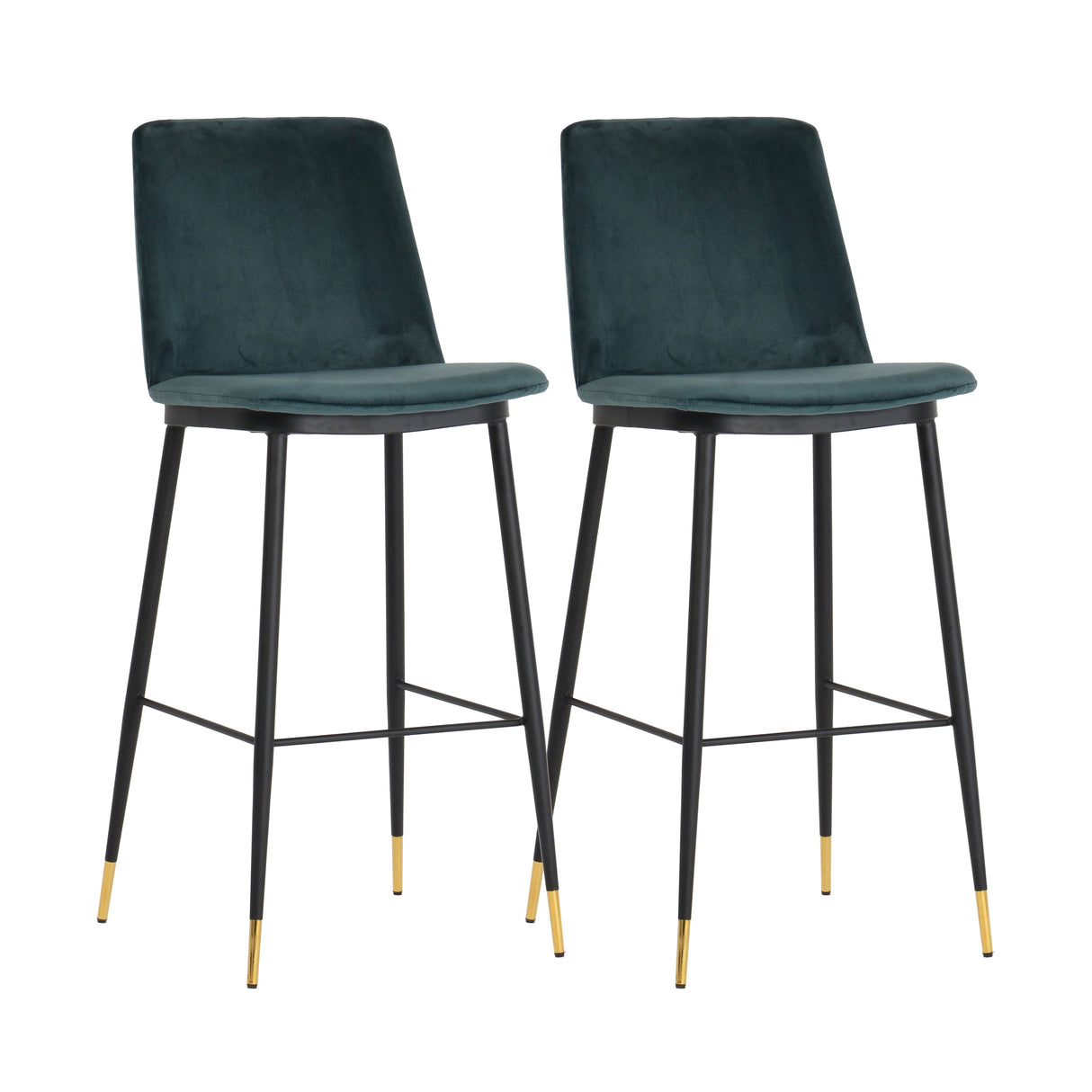 Evora Velvet Counter Stool - Set of 2 by TOV Furniture at Eve Furniture