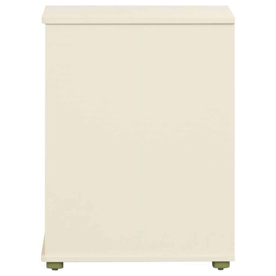 Evren Natural/Off White 2-cubby Vertical Bookcase by Coaster at Eve Furniture