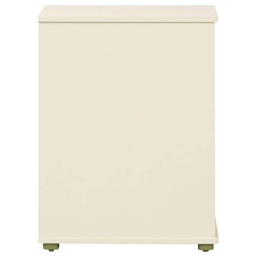 Evren Natural/Off White 2-cubby Vertical Bookcase by Coaster at Eve Furniture
