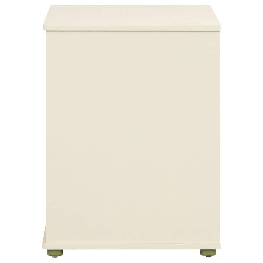 Evren Natural/White 4-cubby Horizontal Bookcase by Coaster at Eve Furniture