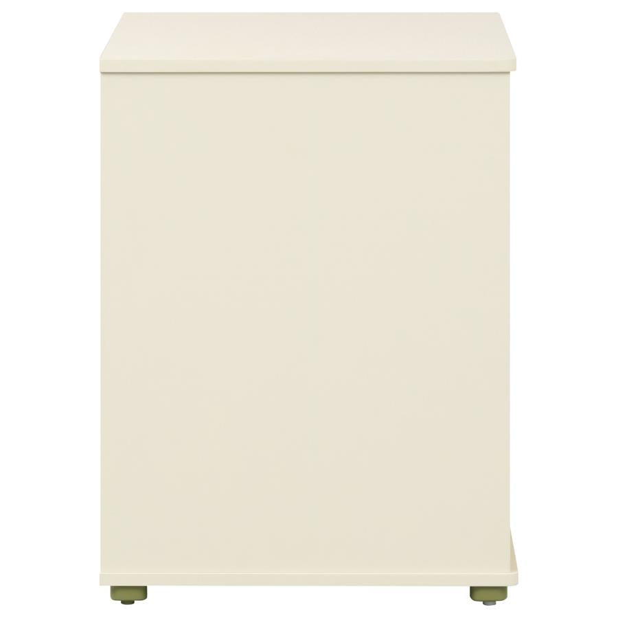 Evren Natural/White 4-cubby Horizontal Bookcase by Coaster at Eve Furniture