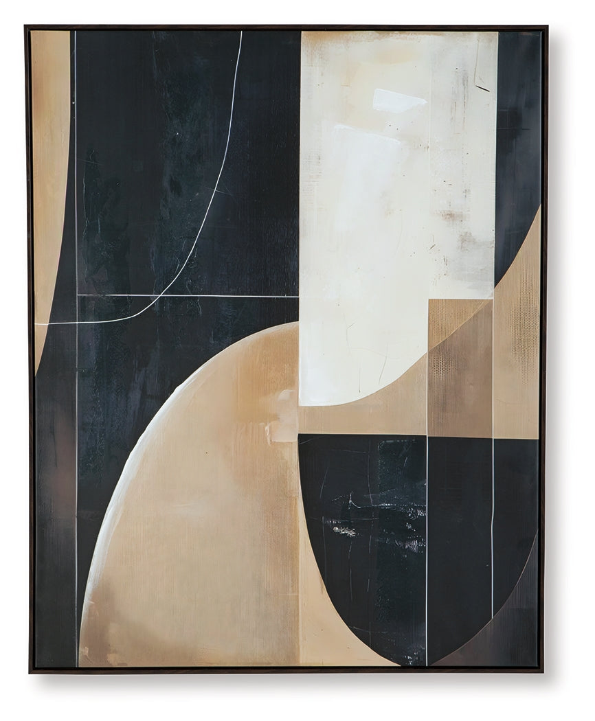 Ewanford Black/Brown/Tan Wall Art by Ashley at Eve Furniture