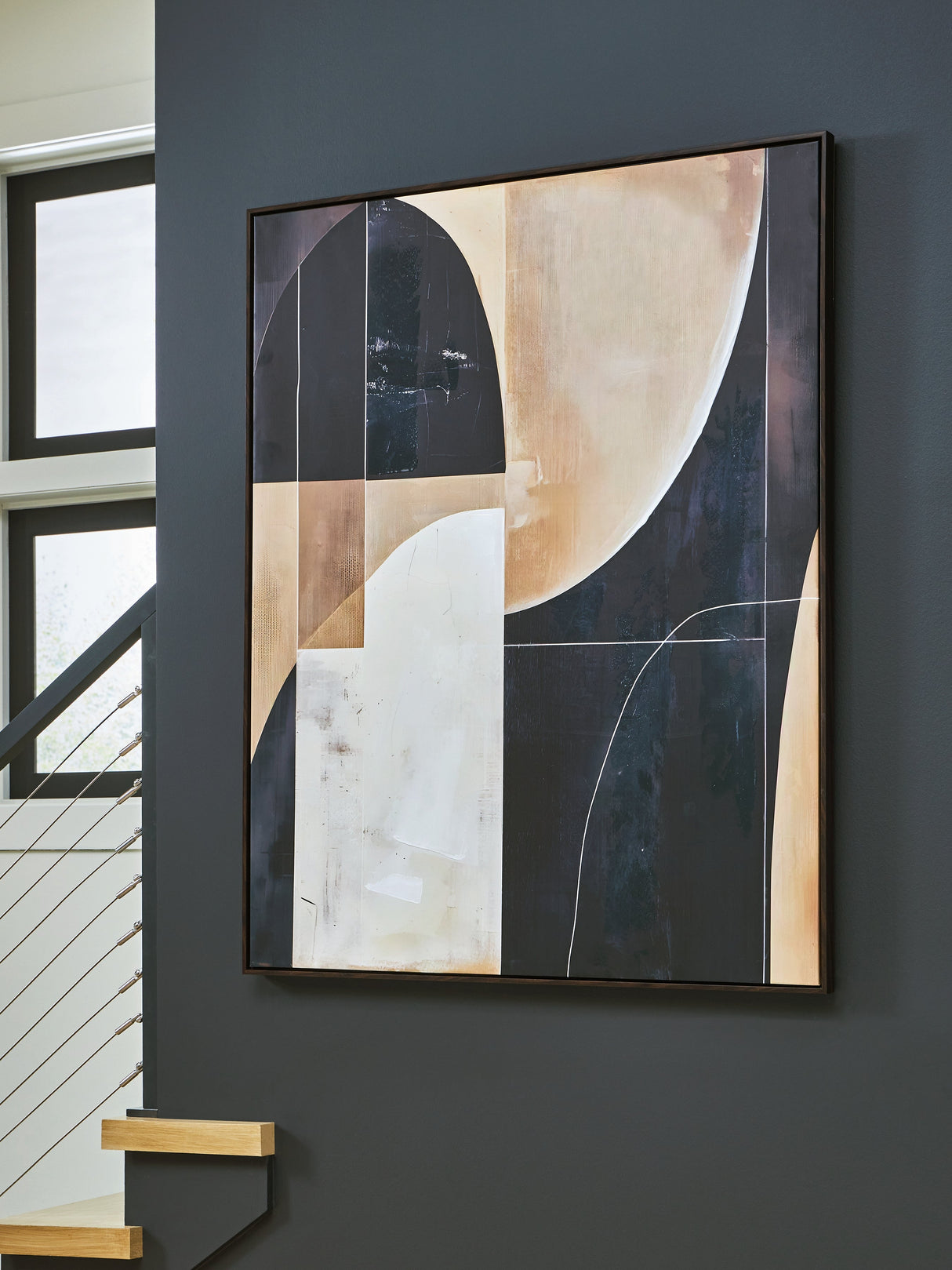 Ewanford Black/Brown/Tan Wall Art by Ashley at Eve Furniture