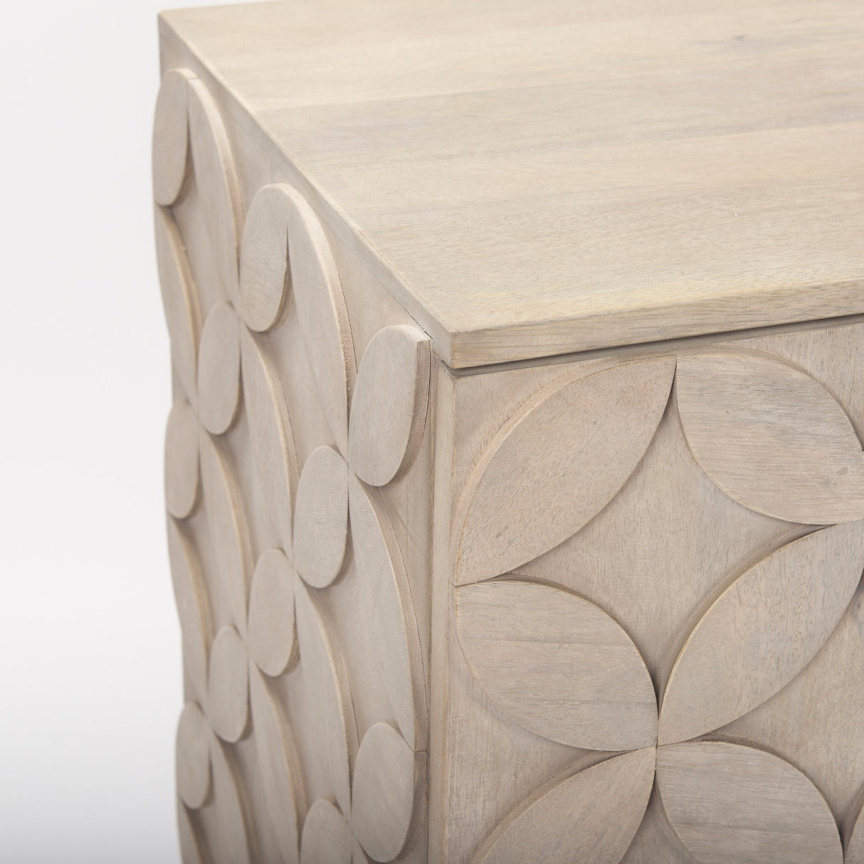 Excelsior 36.0L x 18.0W x 32.5H Light Brown Wood Gold Iron Base Accent Cabinet by Mercana at Eve Furniture