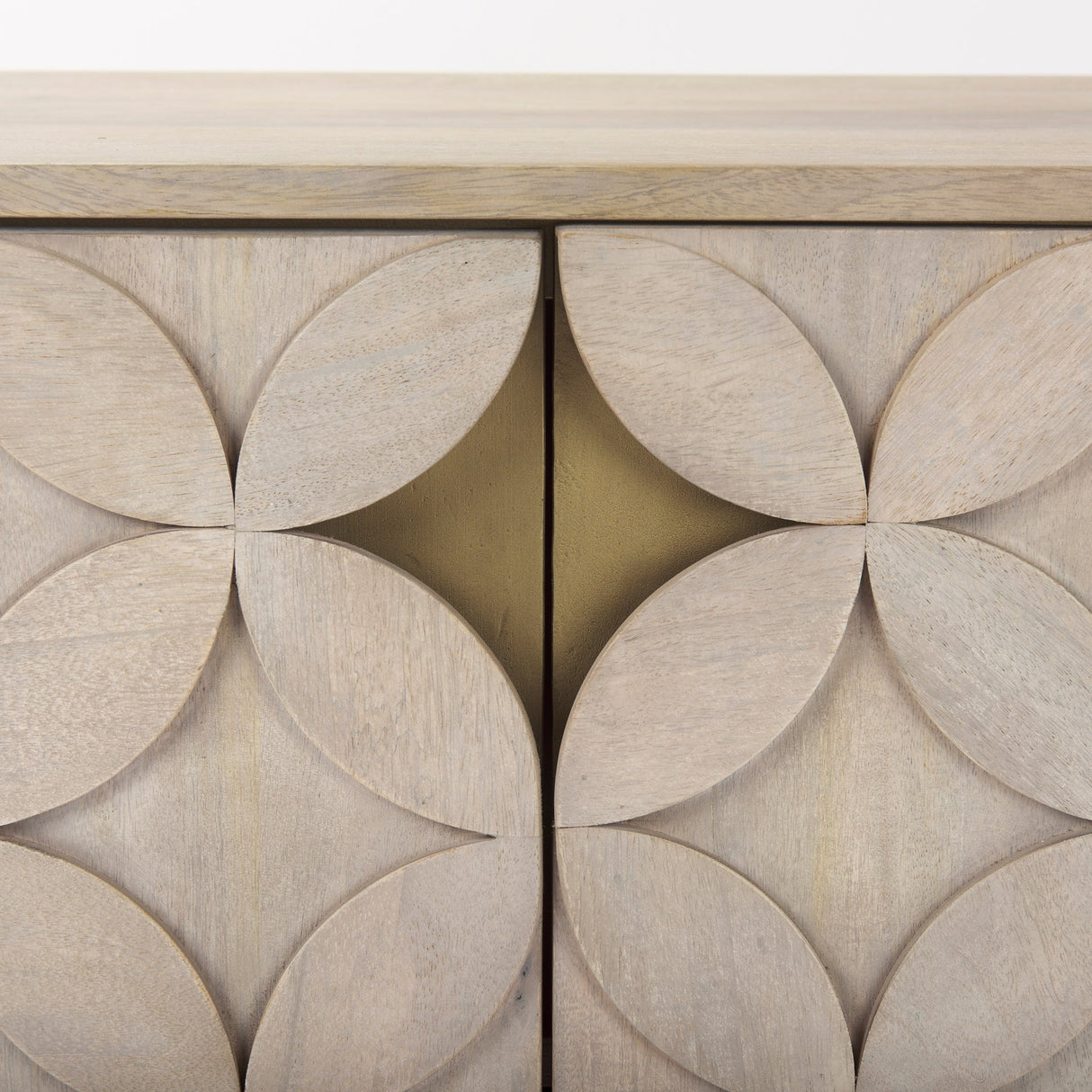 Excelsior Light Brown Wood Gold Iron Base Accent Cabinet by Mercana at Eve Furniture