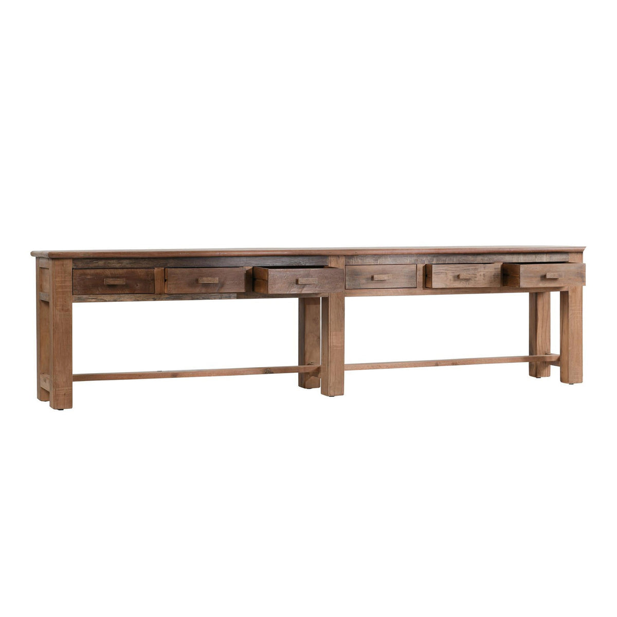 Ezra 6 Drawer Console Table by Classic Home at Eve Furniture